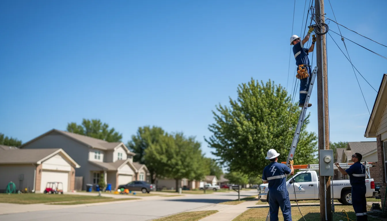 Residential electrician providing installation services in Amity, PA